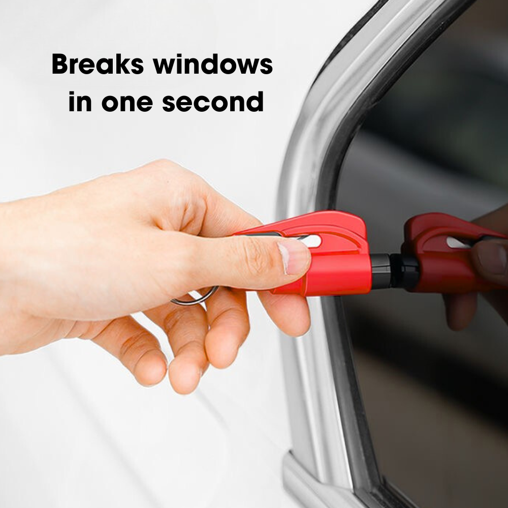 LifeKey™ Safety Tool – Instant Window Breaker & Seat-Belt Cutter